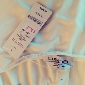 Bebe halter top with chain detail